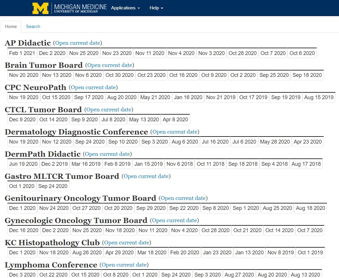 Tumor Boards Main Page